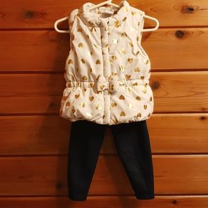 18 mo. Vest/leggings set